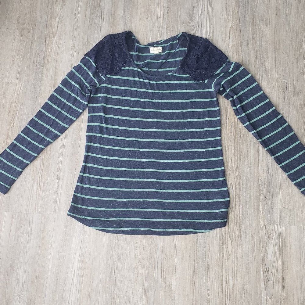 Maison Jules Striped Sweater Top